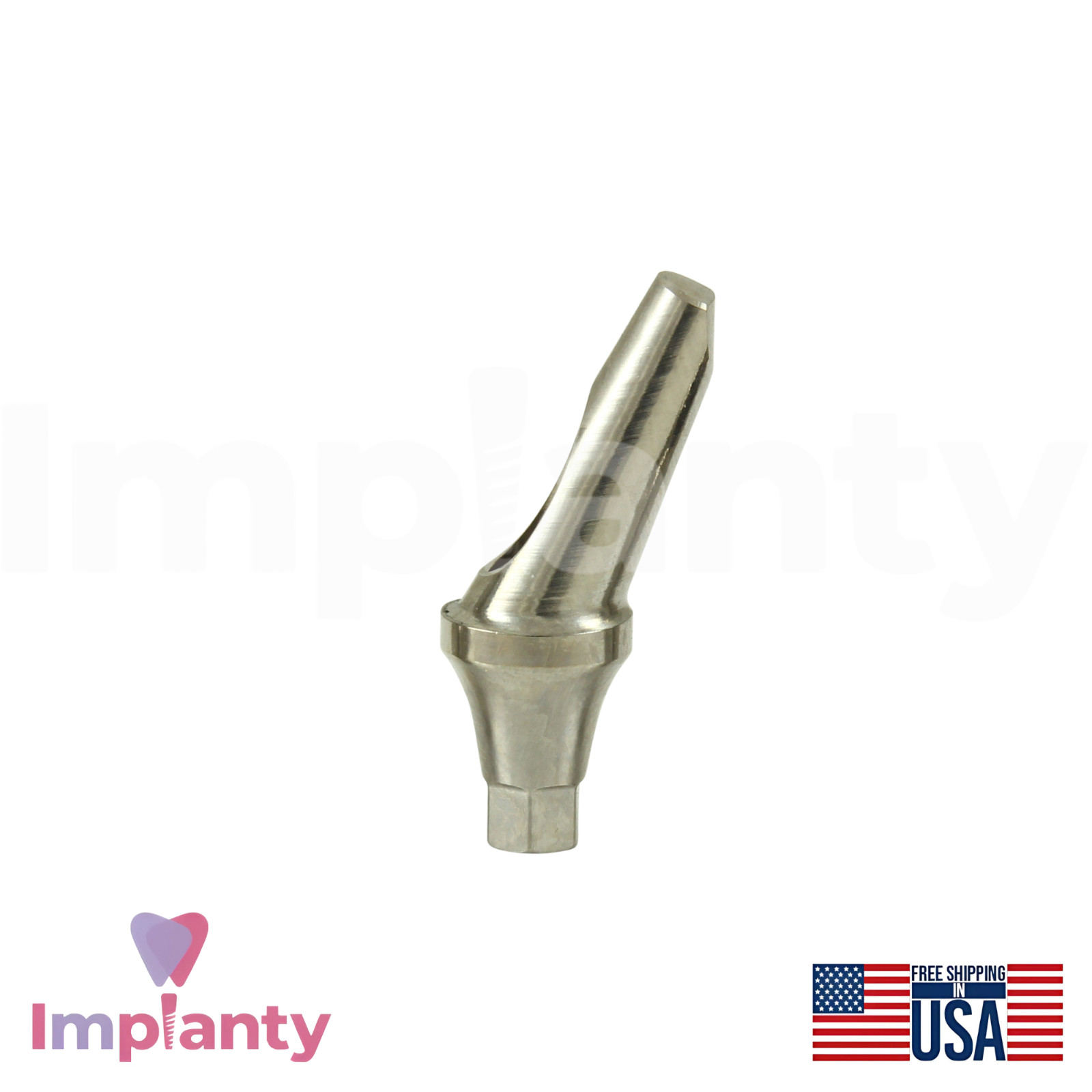 0sstemTS Compatible Mini Platform Angled Anatomic Dental Prosthetic 25°