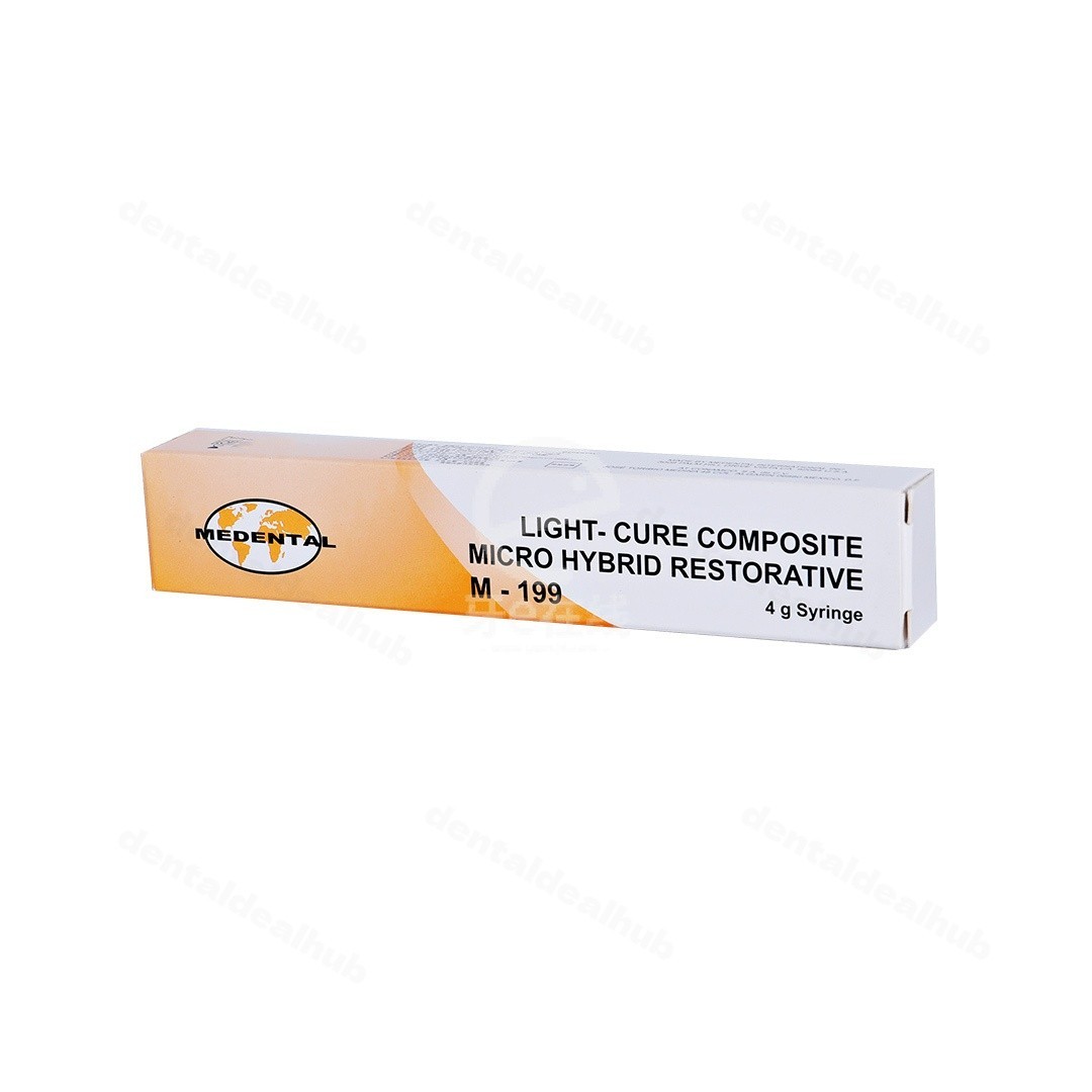 MEDENTAL M199 Nano Ceramic Composite Resin 4g A1 A2 A3 Light Cure Dental