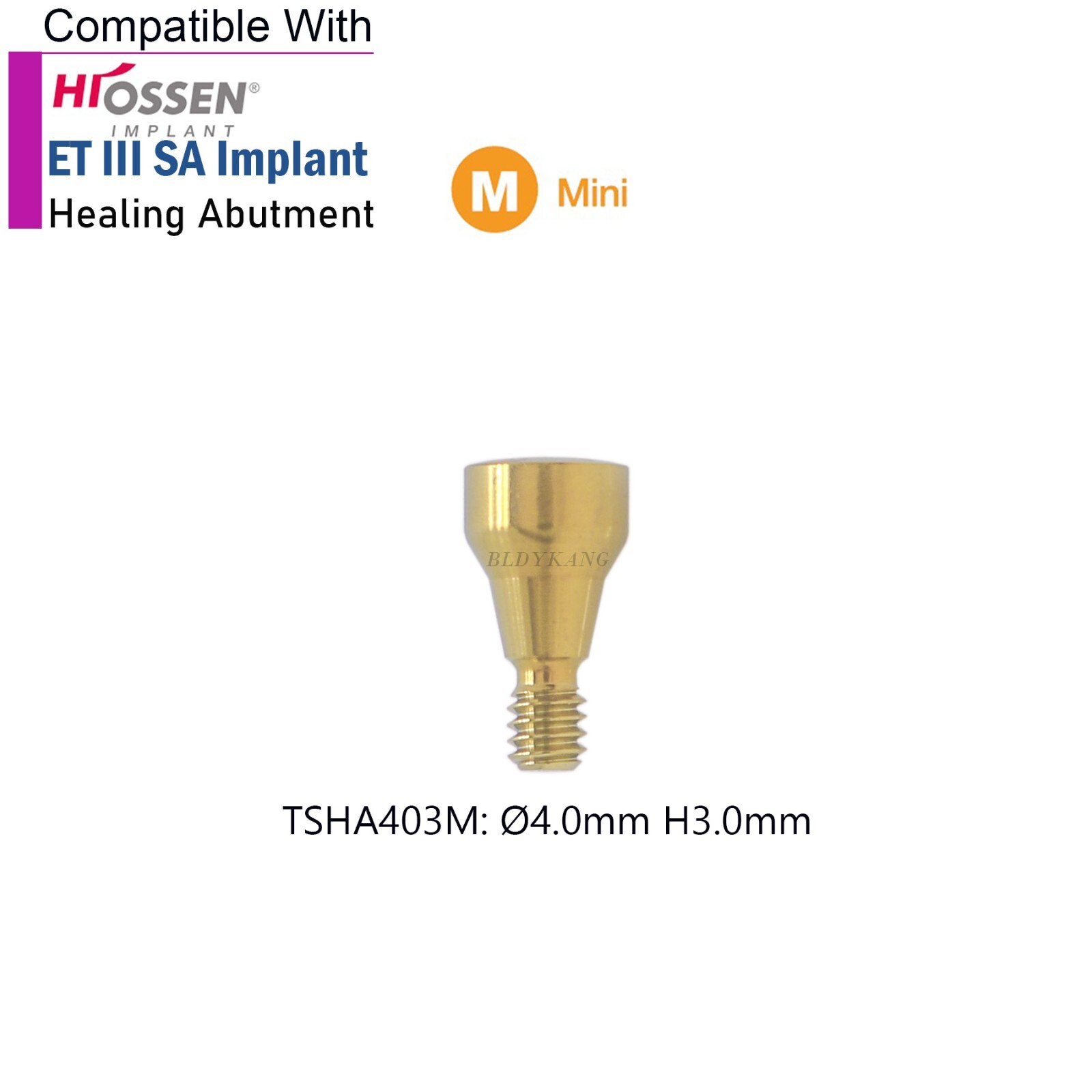 Dental Healing Abutment Cover Screw tool Compatible with Osstem Hiossen