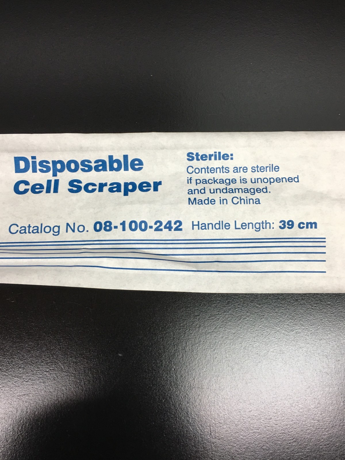 Fisherbrand Cat No 08-100-242 Disposable Cell Scraper Lot 2 PCS