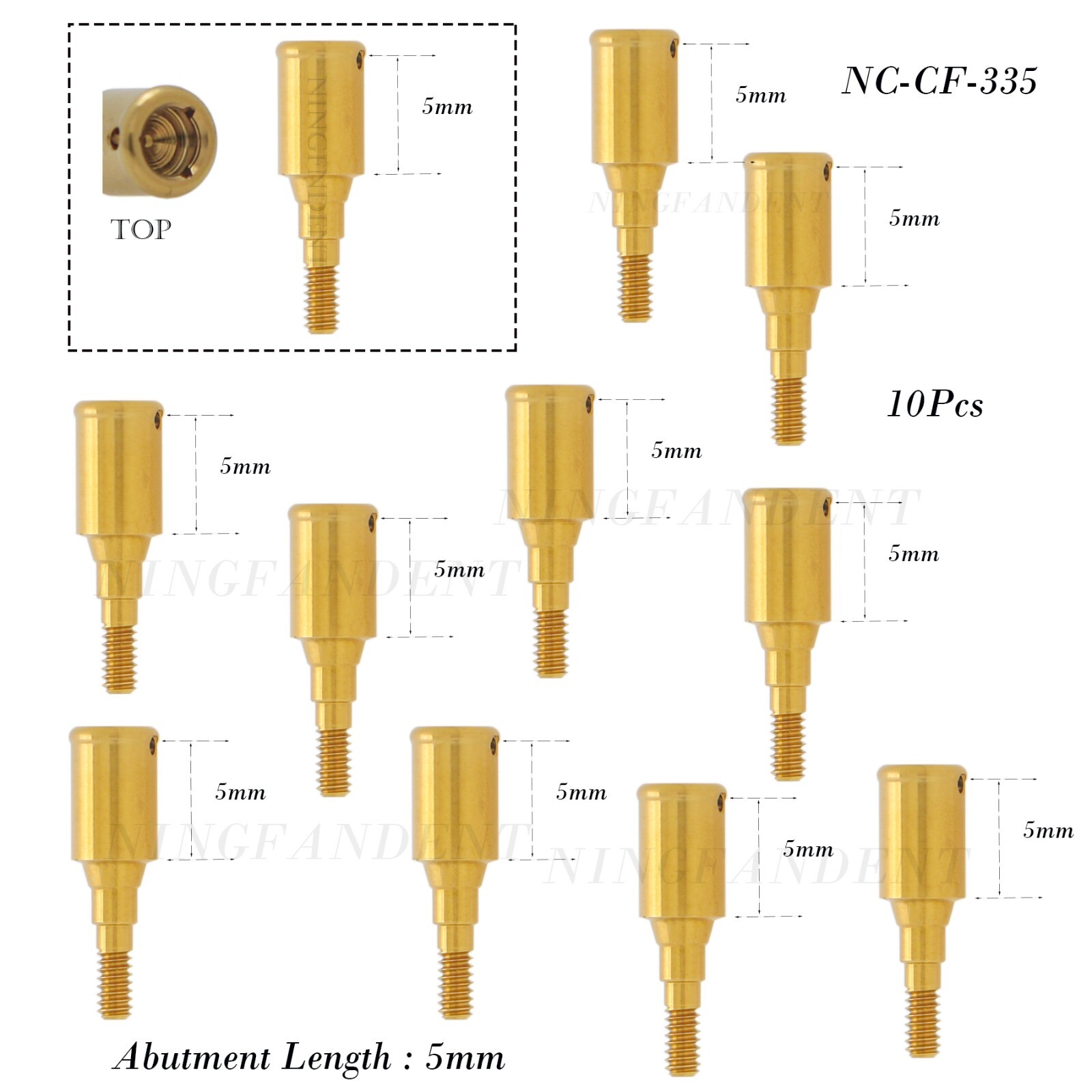Straumann/ITI-Bone Level NC Dental Overdenture Locator Abutments For 1-5mm GH