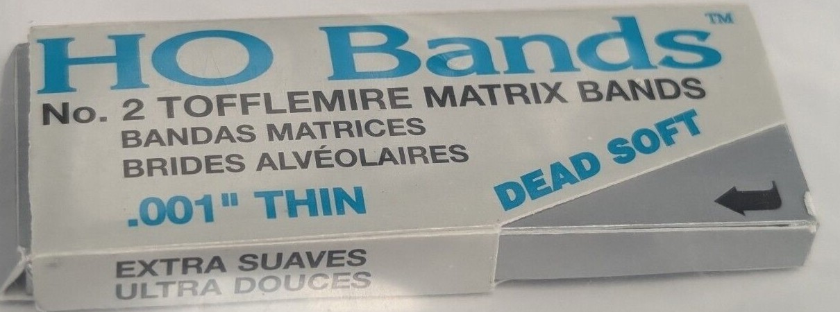 HO Bands Tofflemire Matrix Regular/Dead Soft 100/pk choose