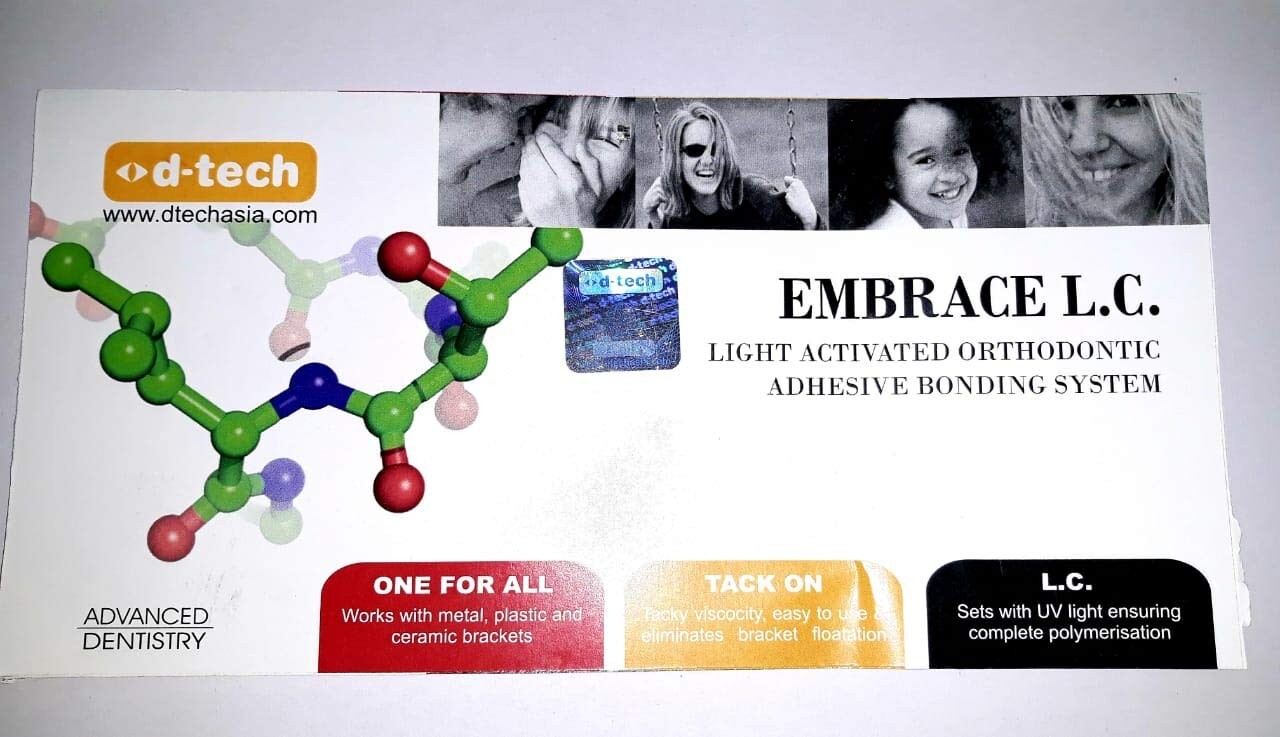 EMBRACE LC Light Cure Orthodontic Dental Adhesive & Bonding System Kit ORTHO