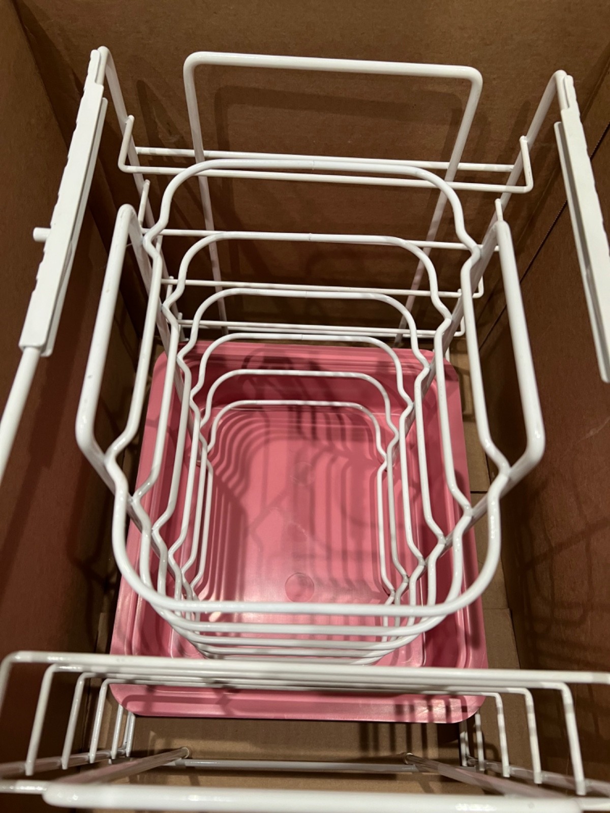ZIRC Dental Tub tray rack, Mini tray Rack, one new mauve tub