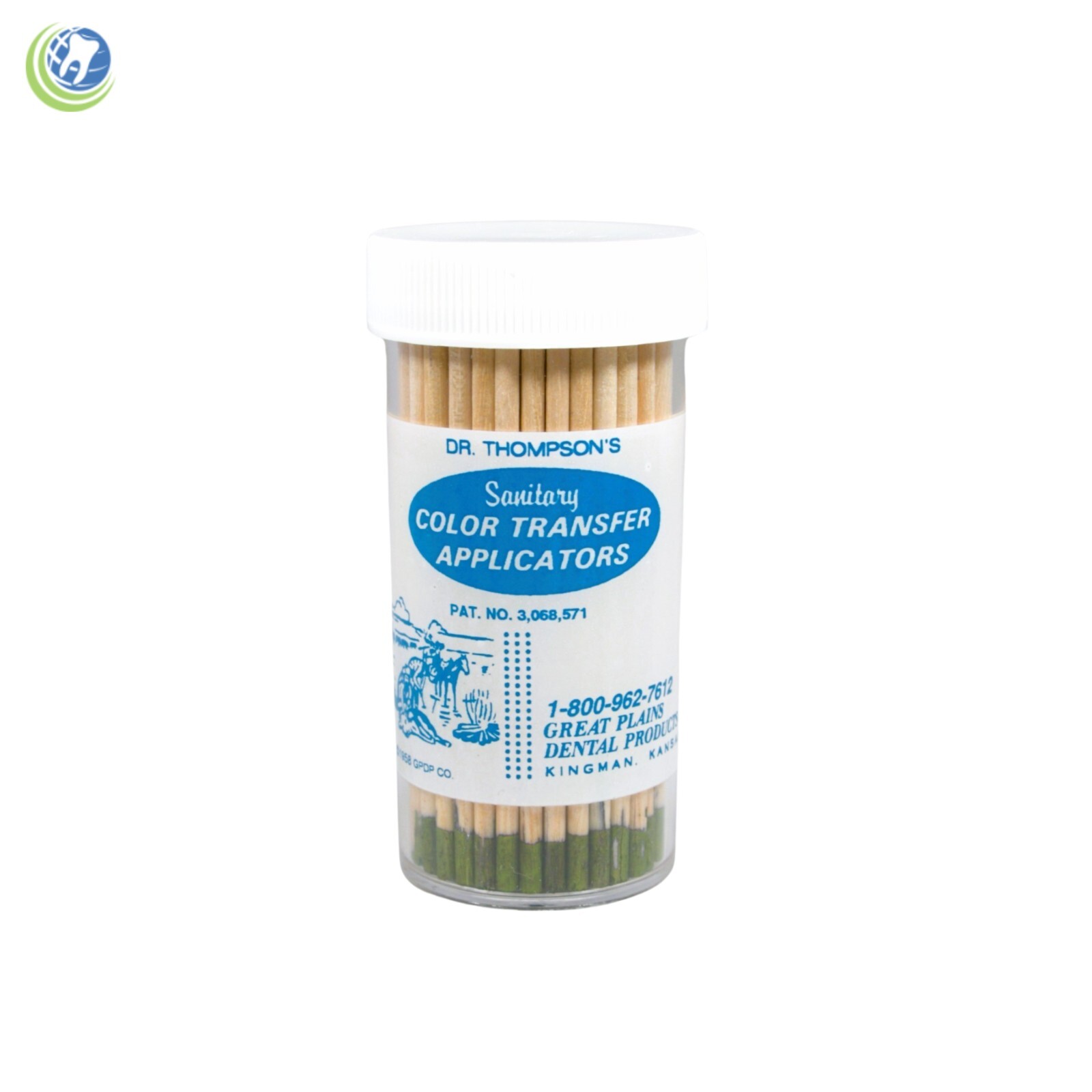 Dr. Thompson’s Color Transfer Applicators Great Plains Dental Products 150/Pack