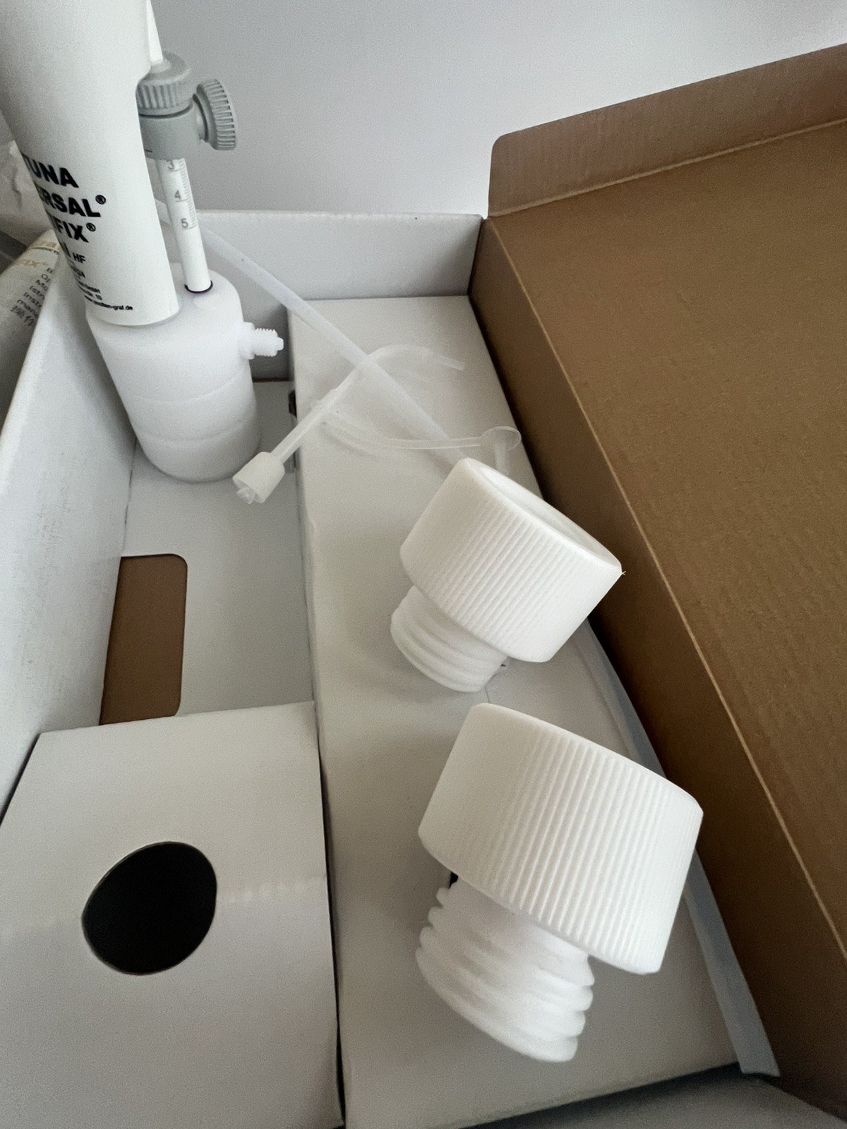 New Poulten & Graf Bottle Top Dispenser Kit 101-106-33 Fortuna OPTIFIX HF 1-5ml