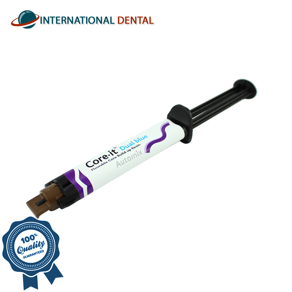 Dental Spident Dual Cure C0re it Build-up Flowable Composite 2x10g Syringes