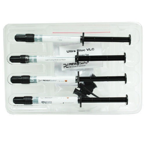 Prevest Ultra Bloc VLC Light Cure Resin Based Block-Out 4 x Syr 1.2ml [Free Ship