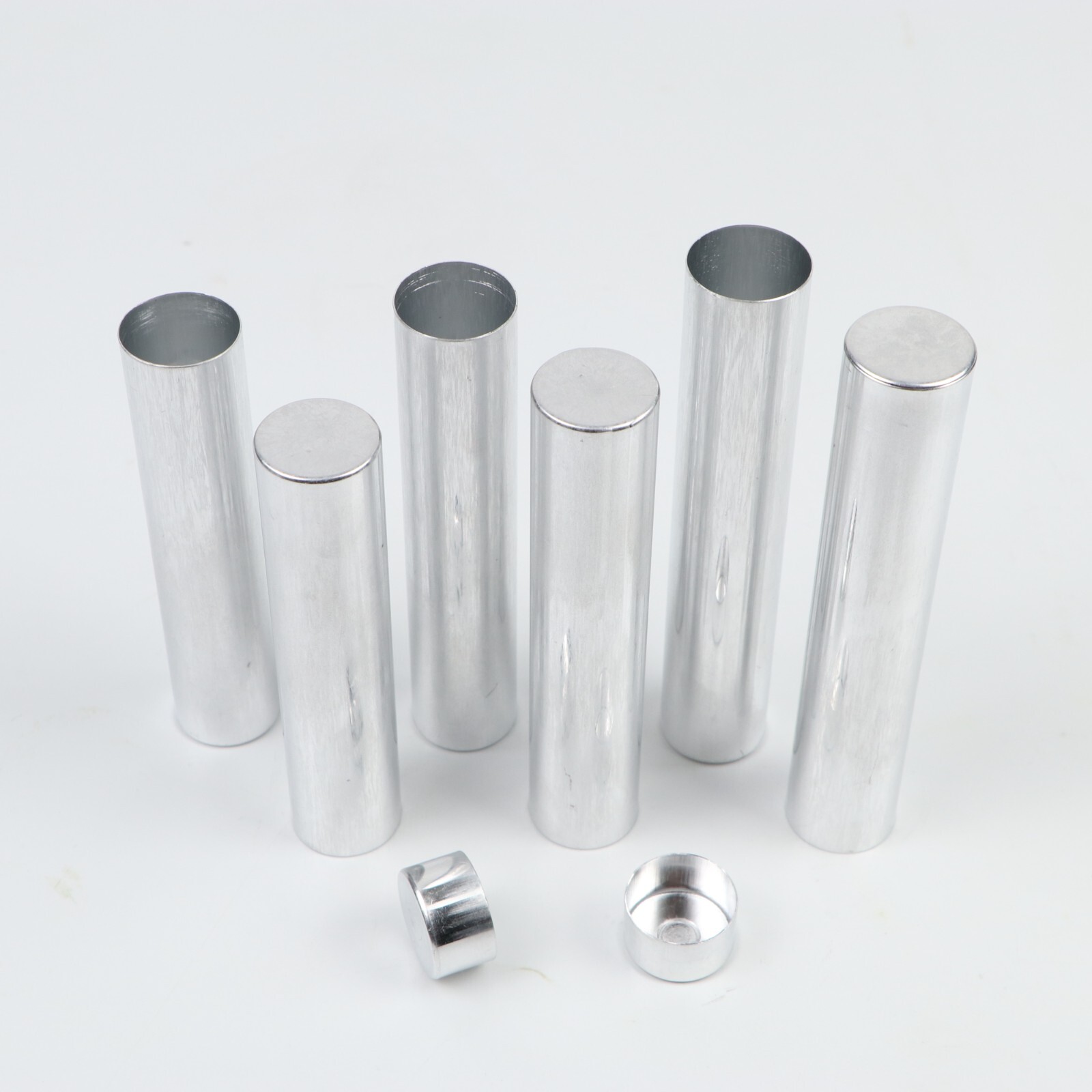 100pcs Dental Lab Aluminum Tube Empty Cartridges For Flexible Acrylic OD22mm