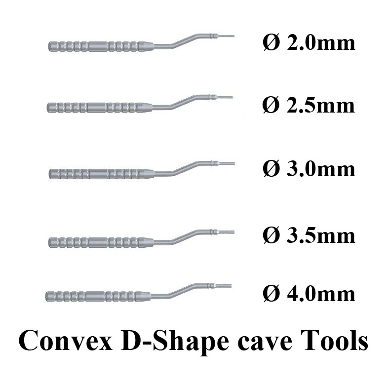1pcs Dental Surgident SD Osteotome Kit Convex D-Shape Surg ical Tool Sinus