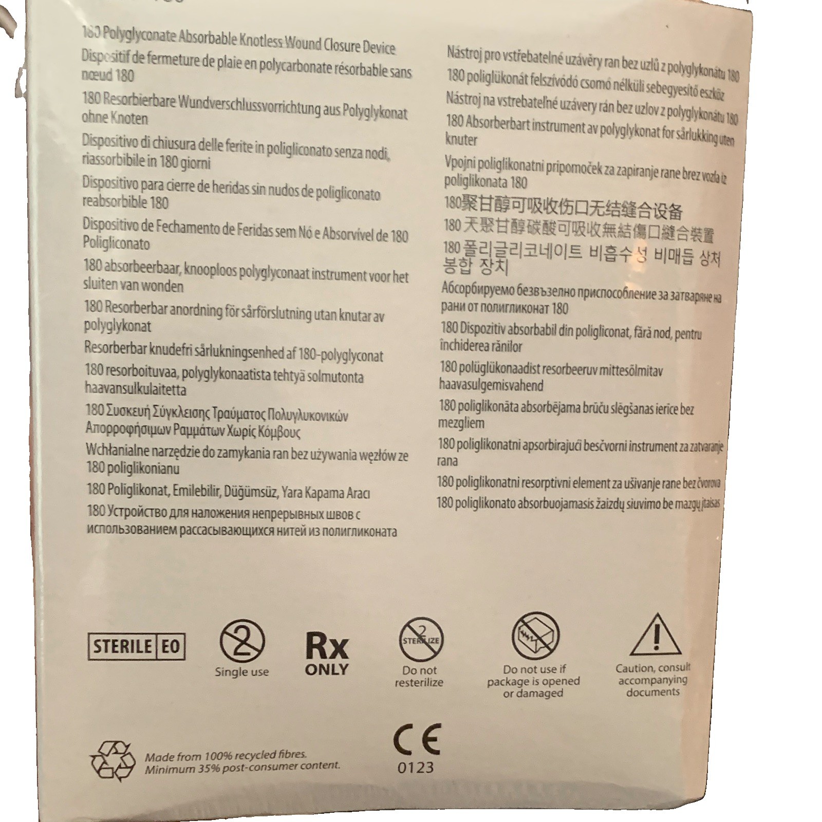 Covidien V-Loc 180 Absorbable Wound Closure Device 0 9in Green VLOCL0346