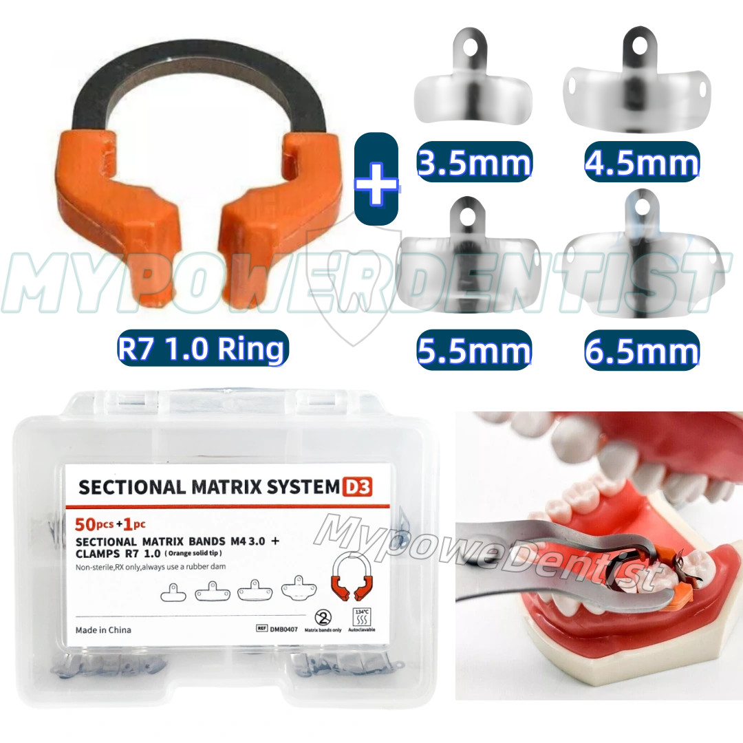 Dental Matrix Band Ring Sectional Matrice System D3 Clamp Fit Garrison Palodent