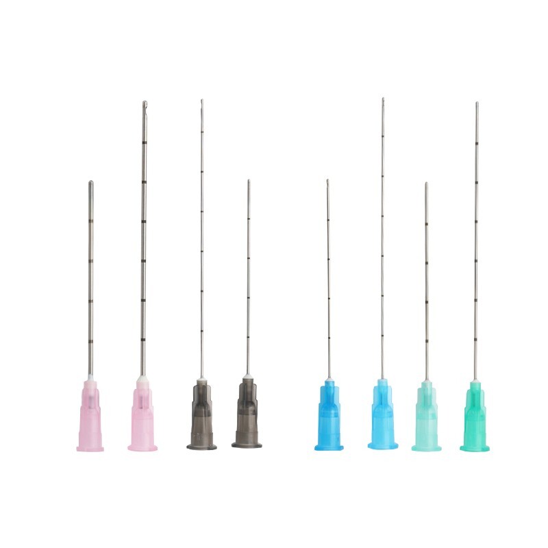 Brand New 5/10/50XDisposable Blunt Cannula with Puncture 18G 50mm-30G 25mm USA