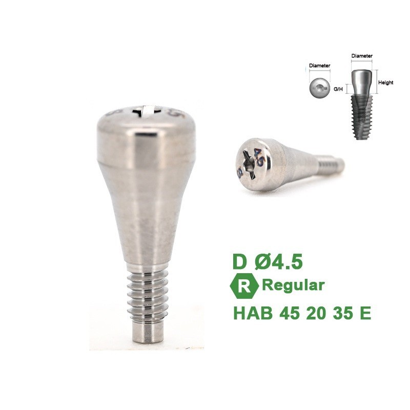 1Pc Dental Healing Abutment Caps Regular Mini Cover Screw Platform
