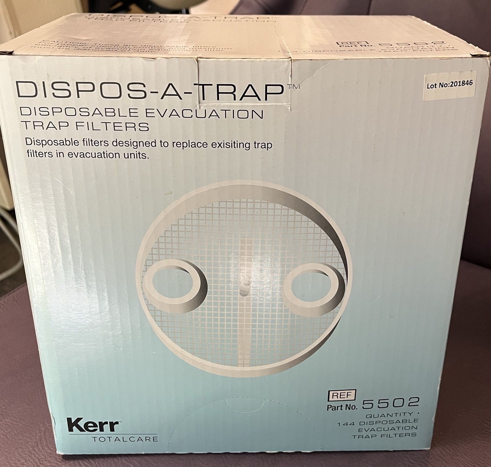 Kerr DISPOS-A-TRAP Disposable Evacuation Trap Filters 5502