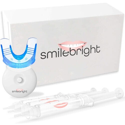 SmileBright 35% Teeth Whitening LIGHT Kit with 3 syringes & bleaching trays