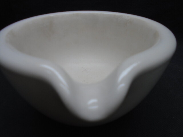 CoorsTek Coors USA 400mL Glazed Porcelain Ceramic Mortar (130mm x 80mm) 60322