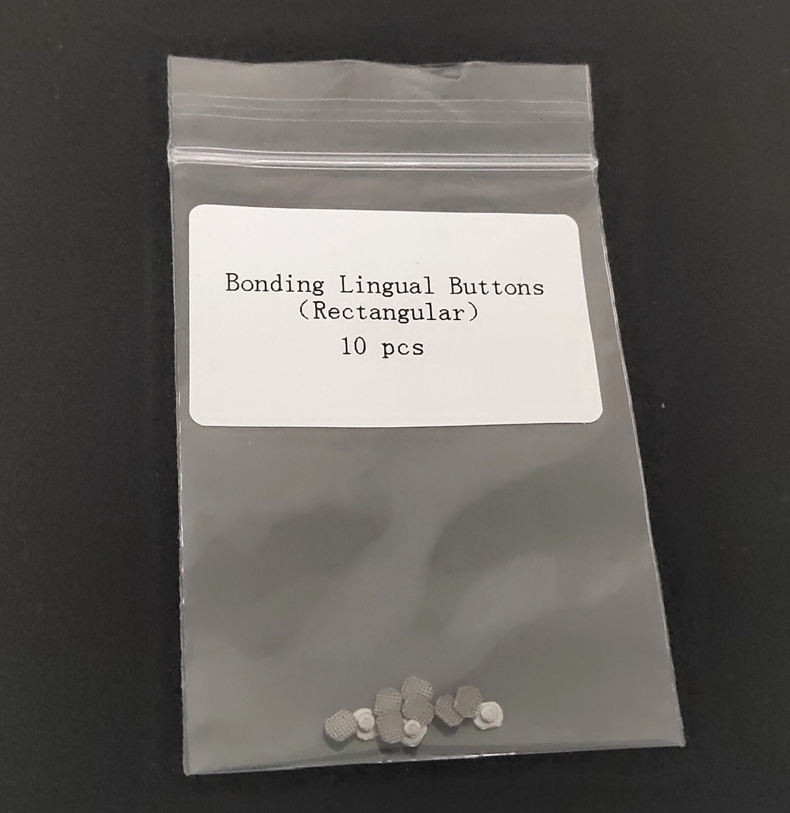 Dental Orthodontics Lingual Button 10Pcs/bag Universal Rectangular Base Bonding