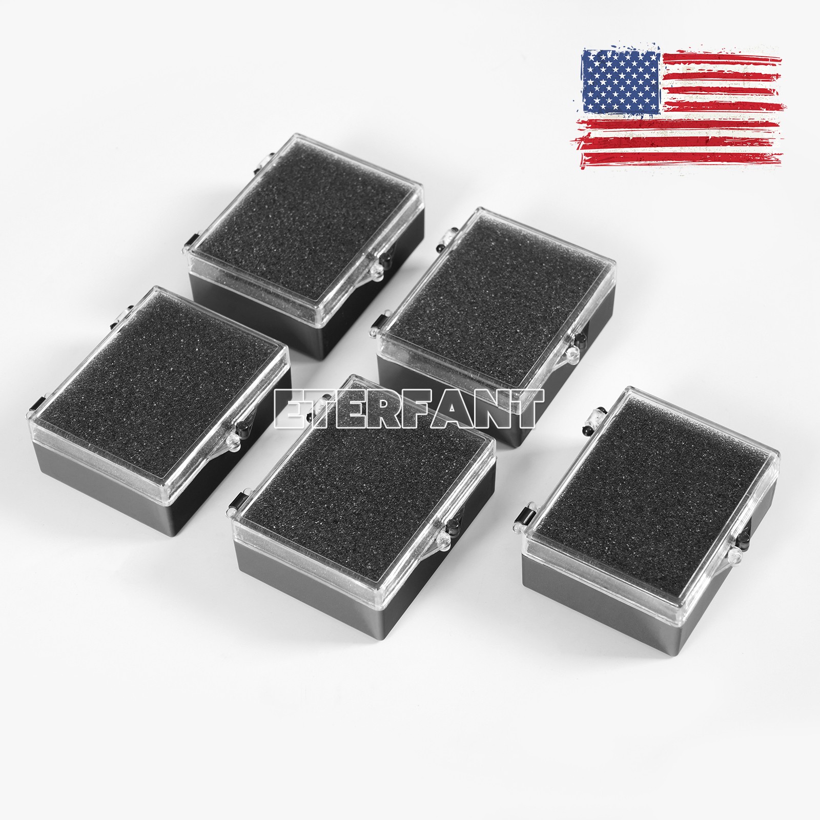 500pcs Dental Lab Crown Boxes With Foam For Crowns 2″ Rigid Crown Box Clear Top