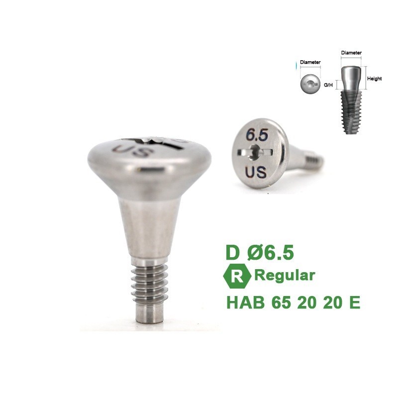 1Pc Dental Healing Abutment Caps Regular Mini Cover Screw Platform