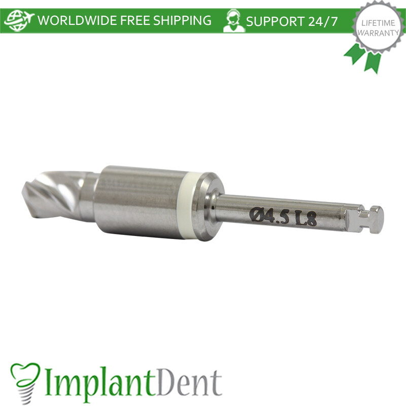 1x Dental Integral Stopper Drill 4.5mm Stainless Steel Dentistry Tool