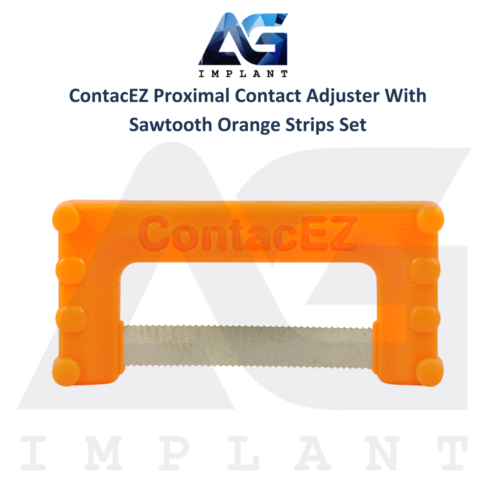 ContacEZ Proximal Contact Adjuster Sawtooth Orange Dental Strips 8pcs Extra Fine