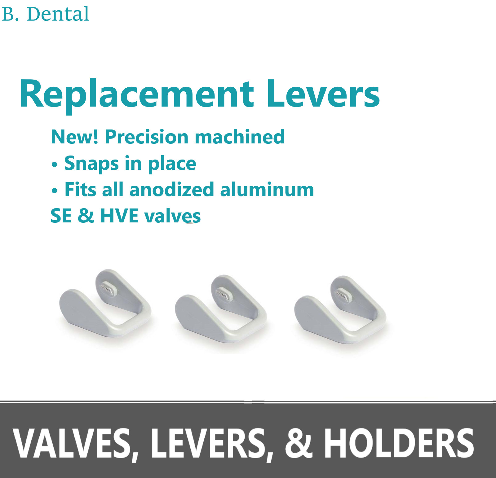 Dental Mount Holders HVE Valve / SE Valve Lever / Air Water Syringe Mount, 275F