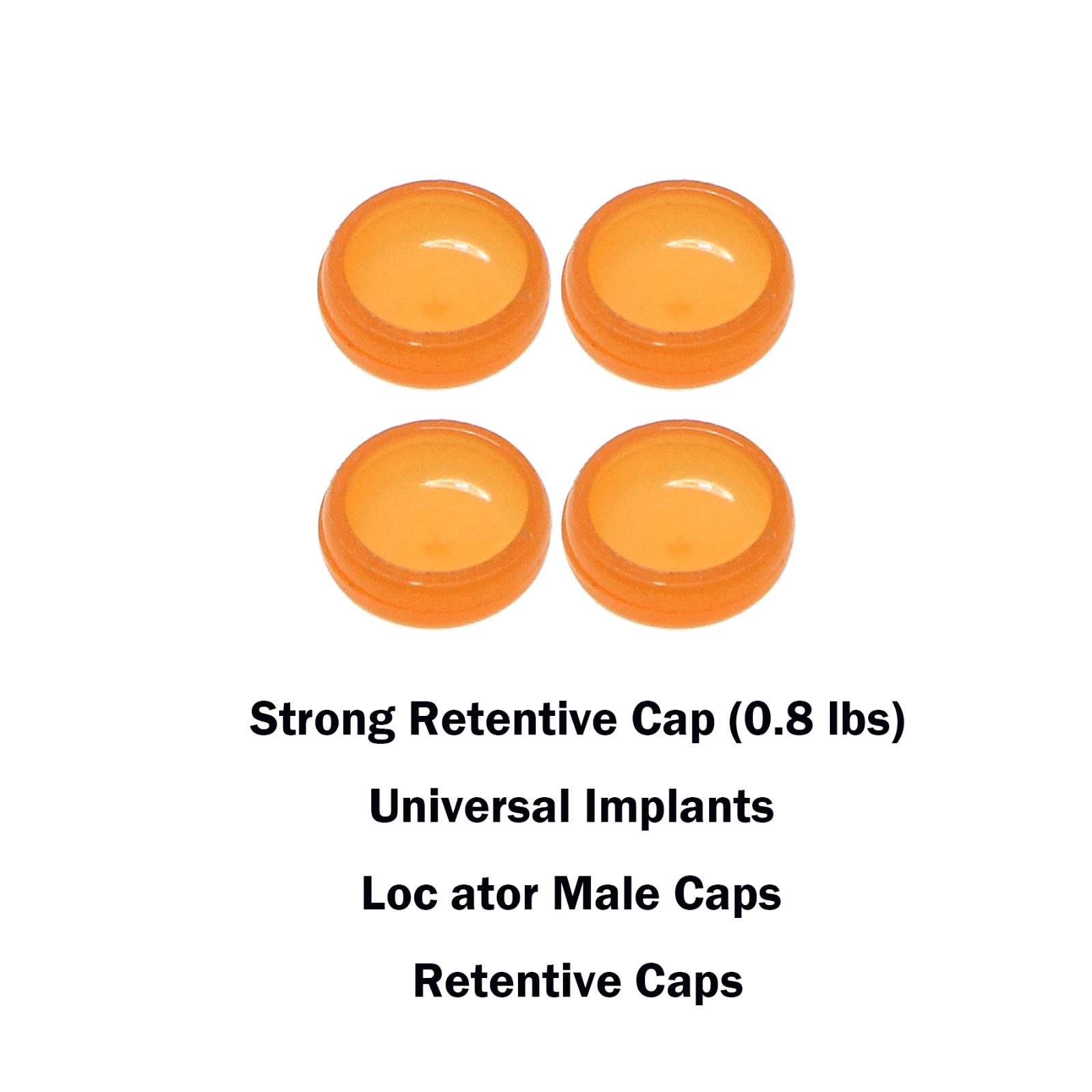 Dental Locator Overdenture Retention Implant Male Caps 0.8lbs Removal Core Tool