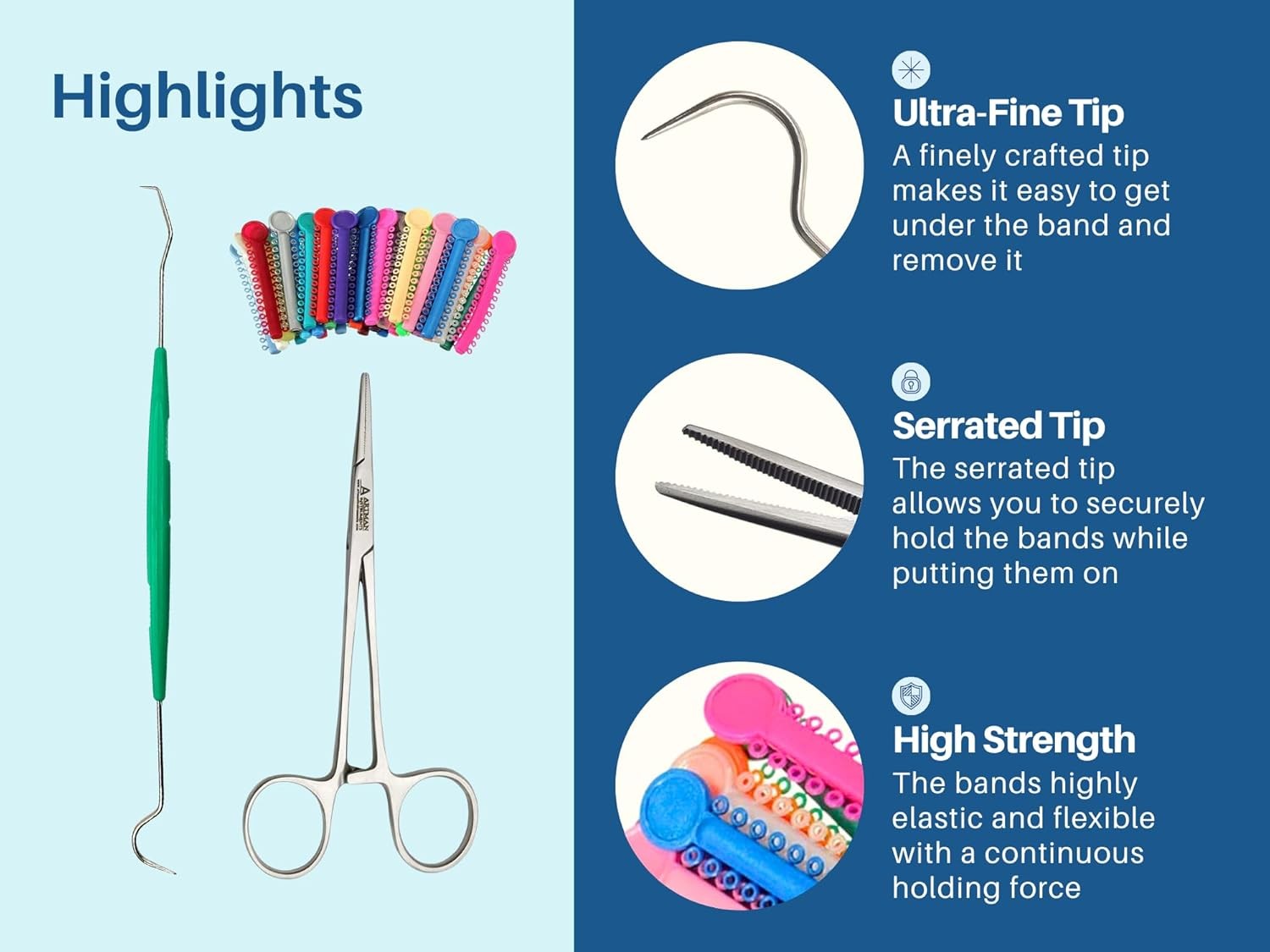 Ligas para Brackets Ortodoncia Dental braces color changing kit orthodontic…