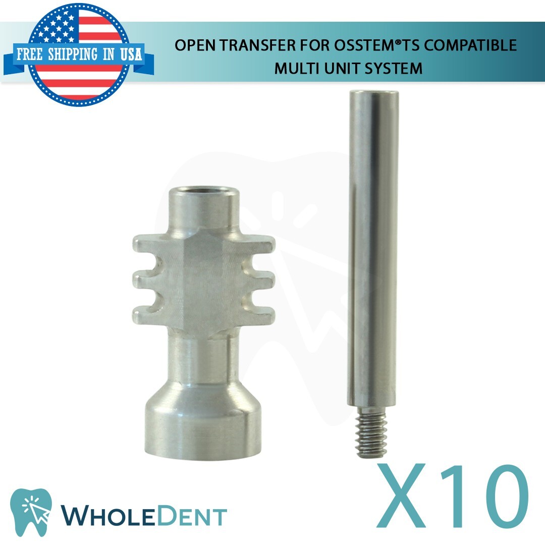 X10 Open Transfer For Multi Unit Dental Osstem® TS Hiossen® ET Compatible Hex