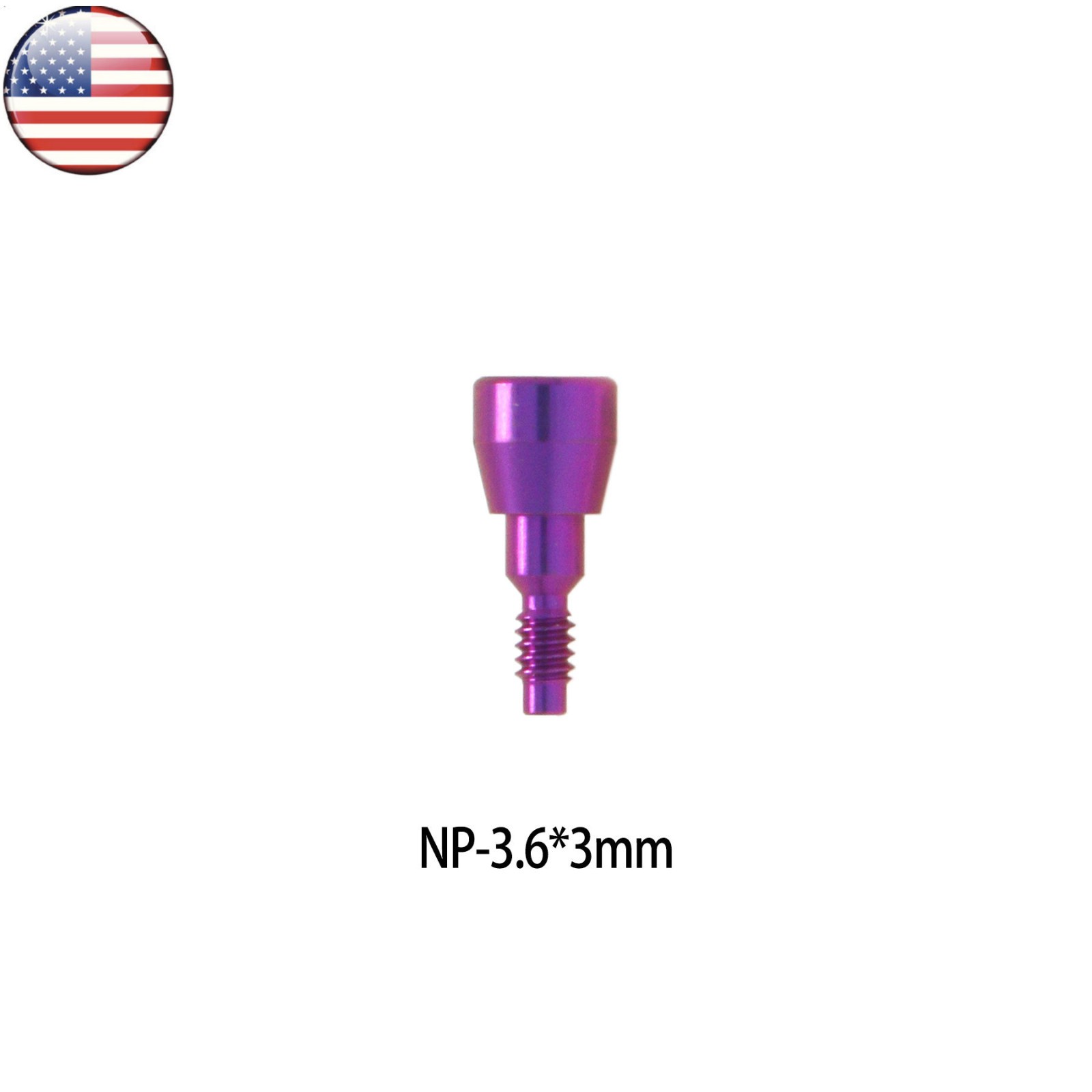 US Dental Titanium Healing Abutment Nobel Biocare Active TiUltra Parallel CC NP