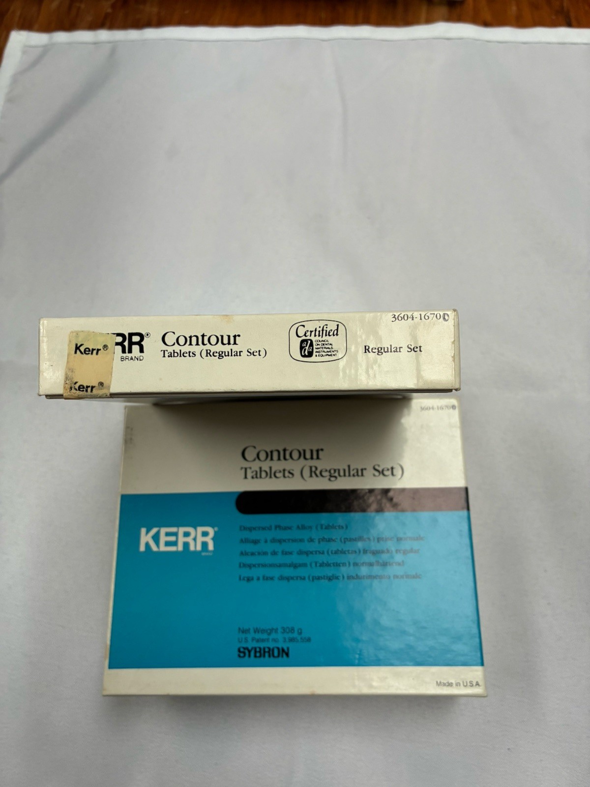 Kerr Contour Silver Amalgam (Regular Set) Dental Alloy Tablets,