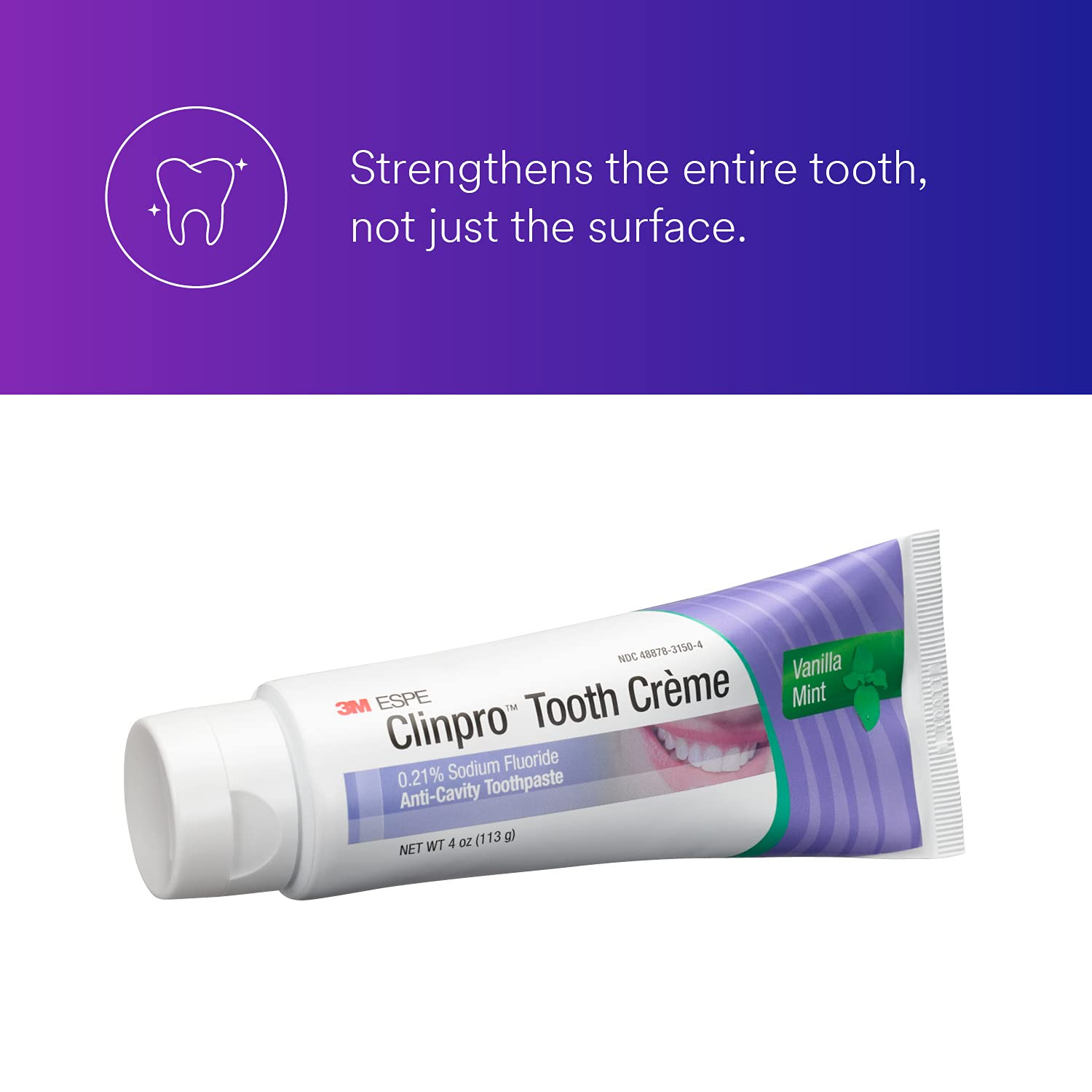 3M Clinpro 0.21% Sodium Fluoride Anti Cavity Toothpaste Vanilla Mint