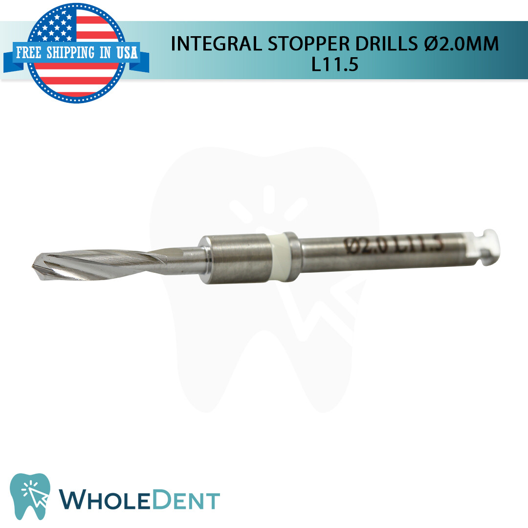 Surgical Integral Stopper Drill Ø2.0 External Irrigation Dental Implant