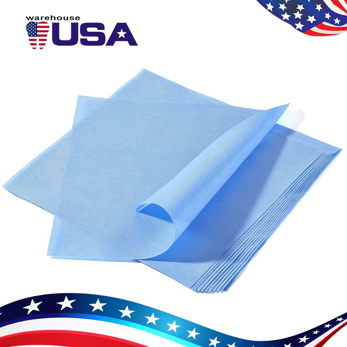 50Pcs Autoclave CSR Sterilization Wraps Sheets Steam SMMS Non-Woven 24″x24″ FDA