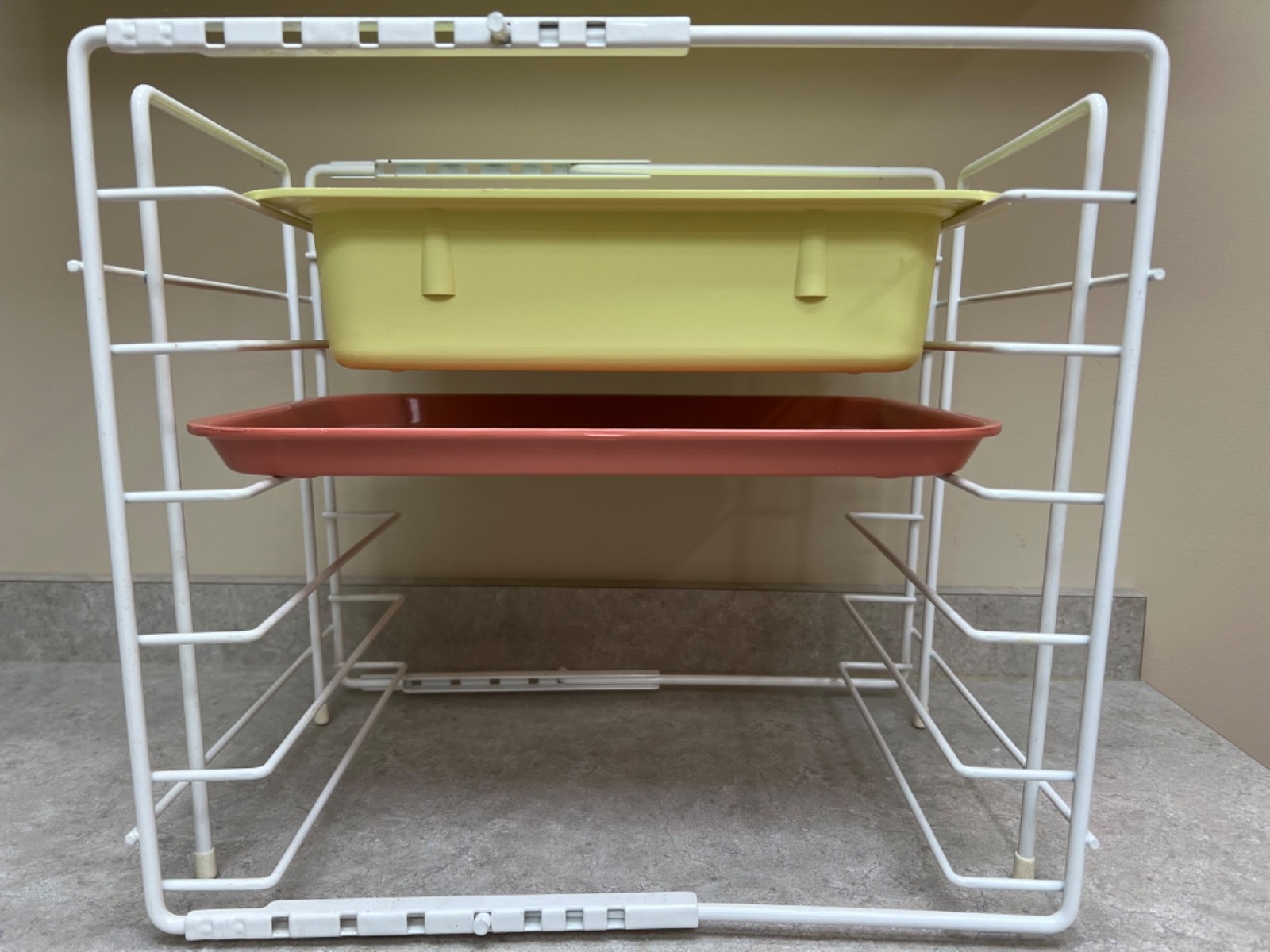 ZIRC Dental Tub tray rack, Mini tray Rack, one new mauve tub