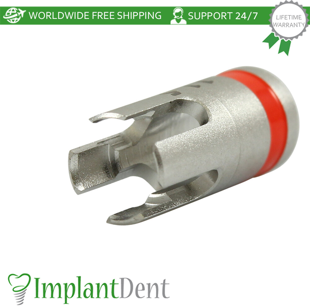 Dental Drill Stopper 2.8mm – Red Stainless Steel Dentistry Tool