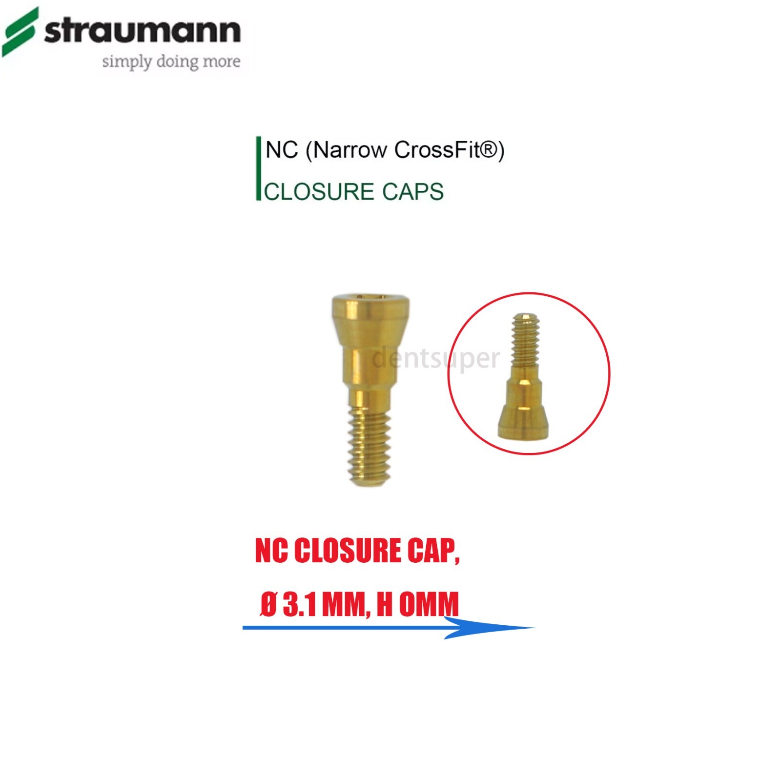 Dental Healing Abutment Cover Screw for ITI, Hiossen, Nobel, NC/RC, Regular/Mini