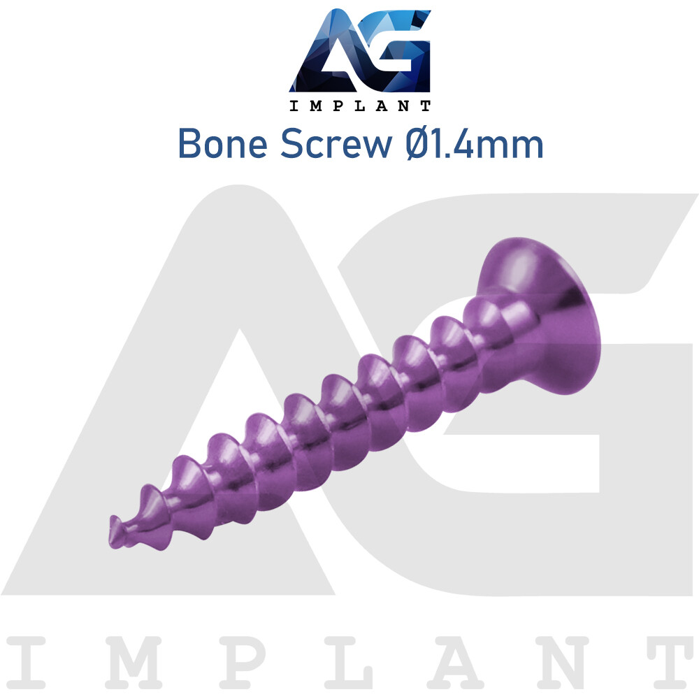 10 Titanium Screw Ø1.4mm Guided Regeneration GBR Dental Membrane Fix System