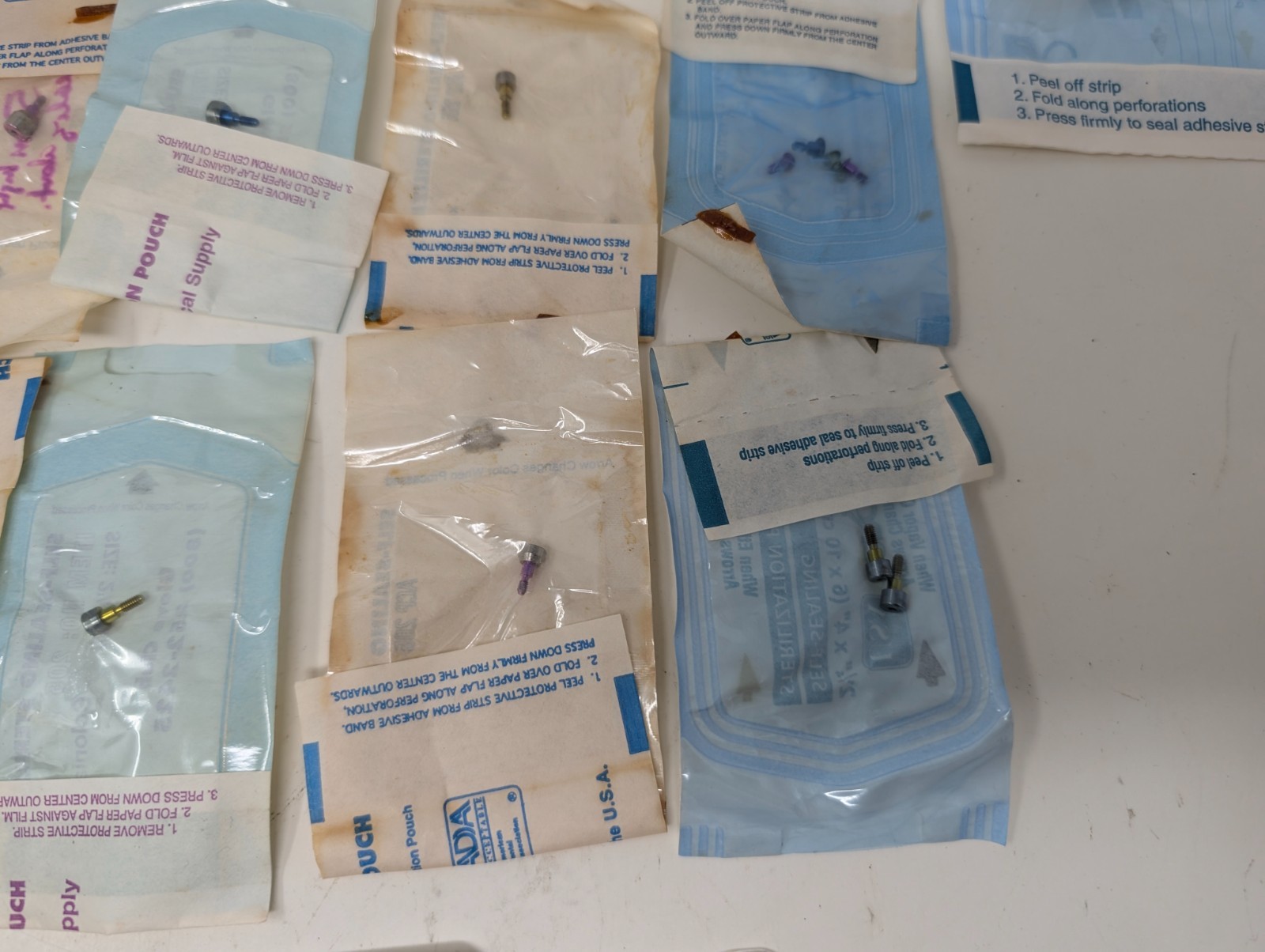 Lot of Nobel Biocare Implant Screws In Sterile Bags (G4)