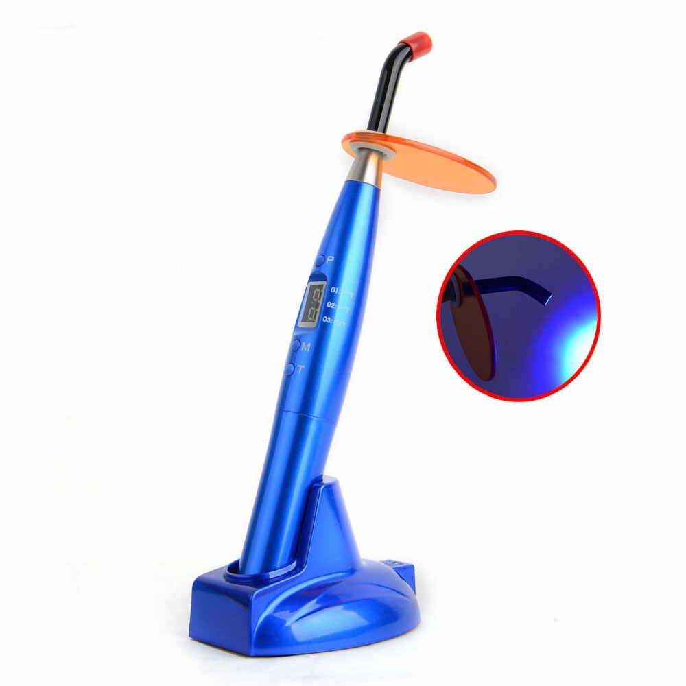 Dental Cordless LED Curing Light 1200mw 5W Cure Lamp 3 Modes