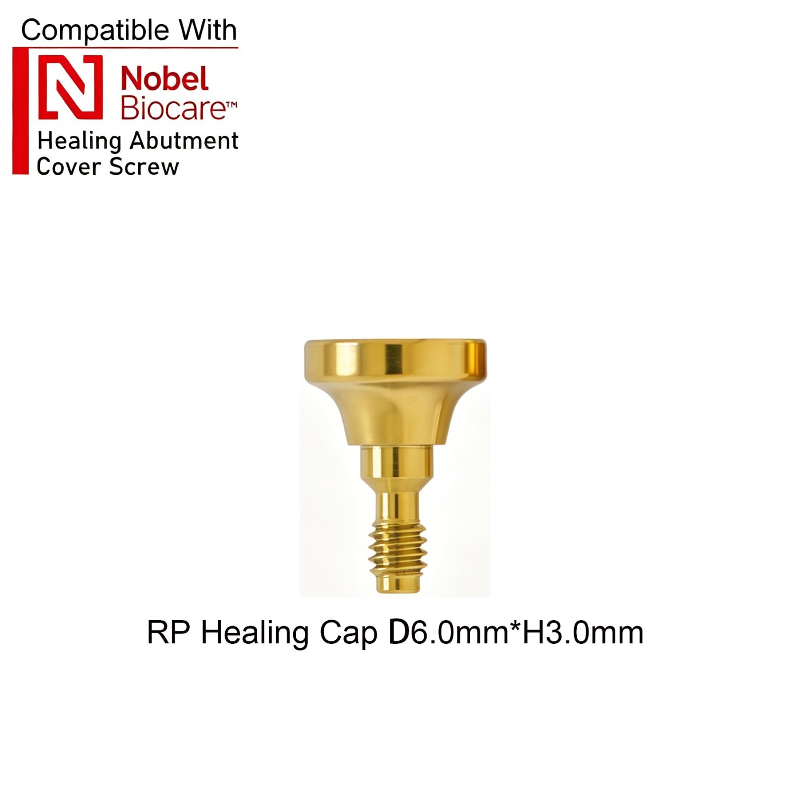 US 5Pcs Dental Healing Abutment ∅3.6 ∅5.0 ∅6.0 Fit Nobel Active Biocare NP/RP