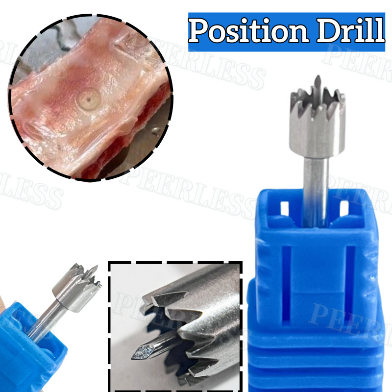 Dental Bone Collector Drill Pre-Hole Anti-Slip Harvest Hole Locator Drills 5.0mm