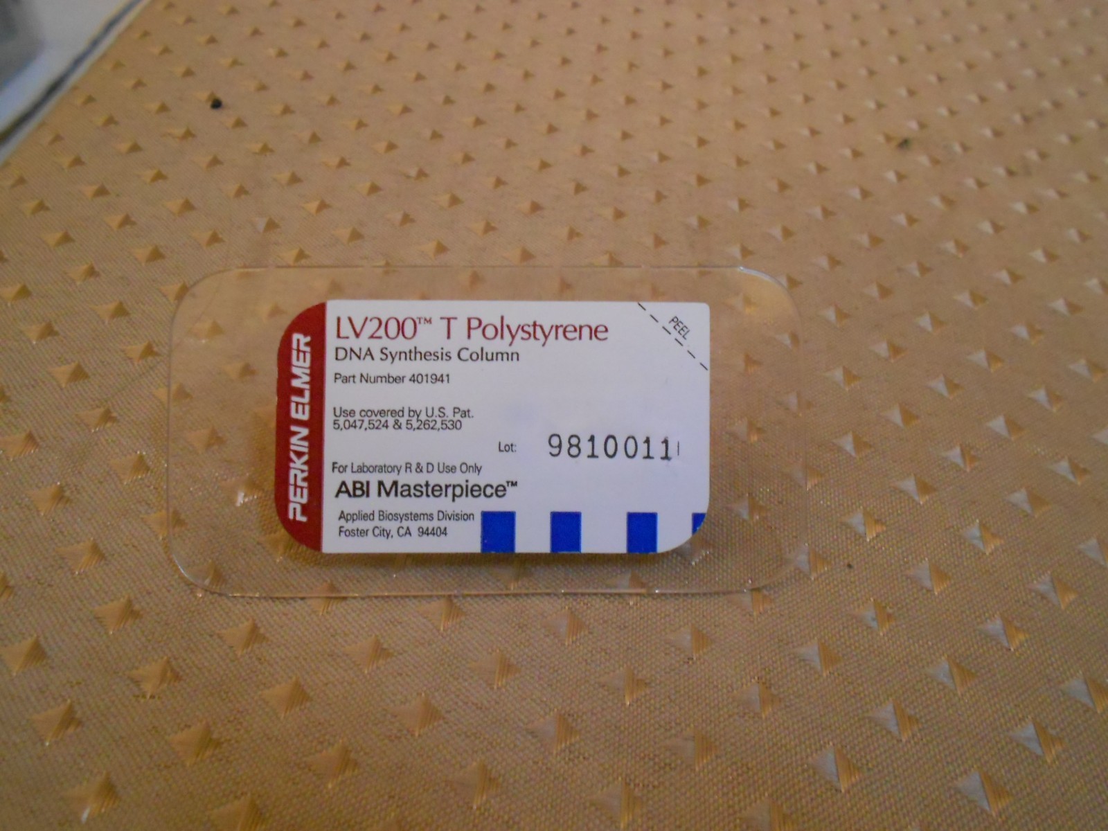New Thermo Fisher ABI LV200 T Polystyrene Synthesis Column Cat# 401941 for 3900