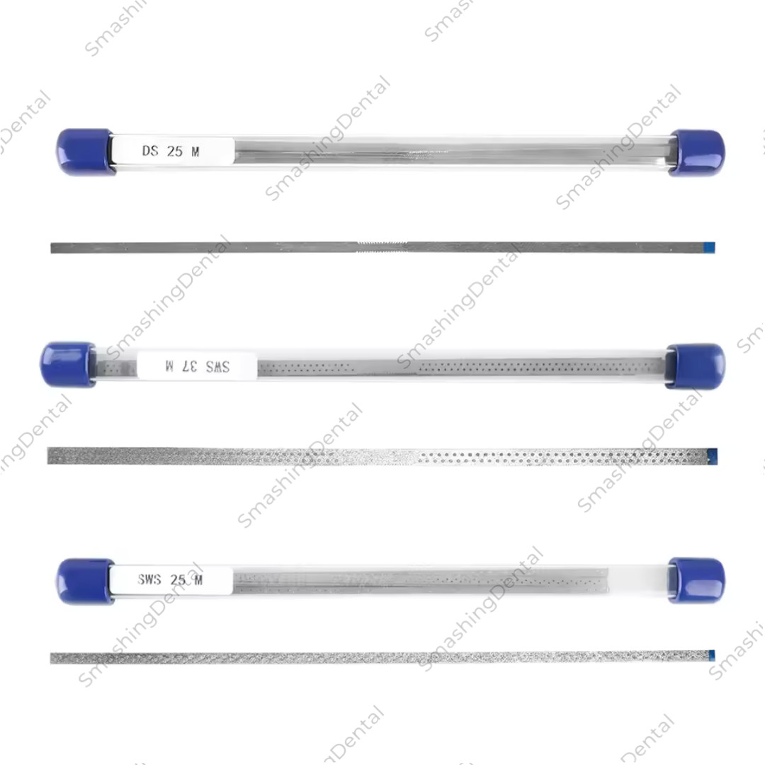 Dental Saw Diamond Polishing Finishing Strips Orthodontic Metal Sand IPR Fine