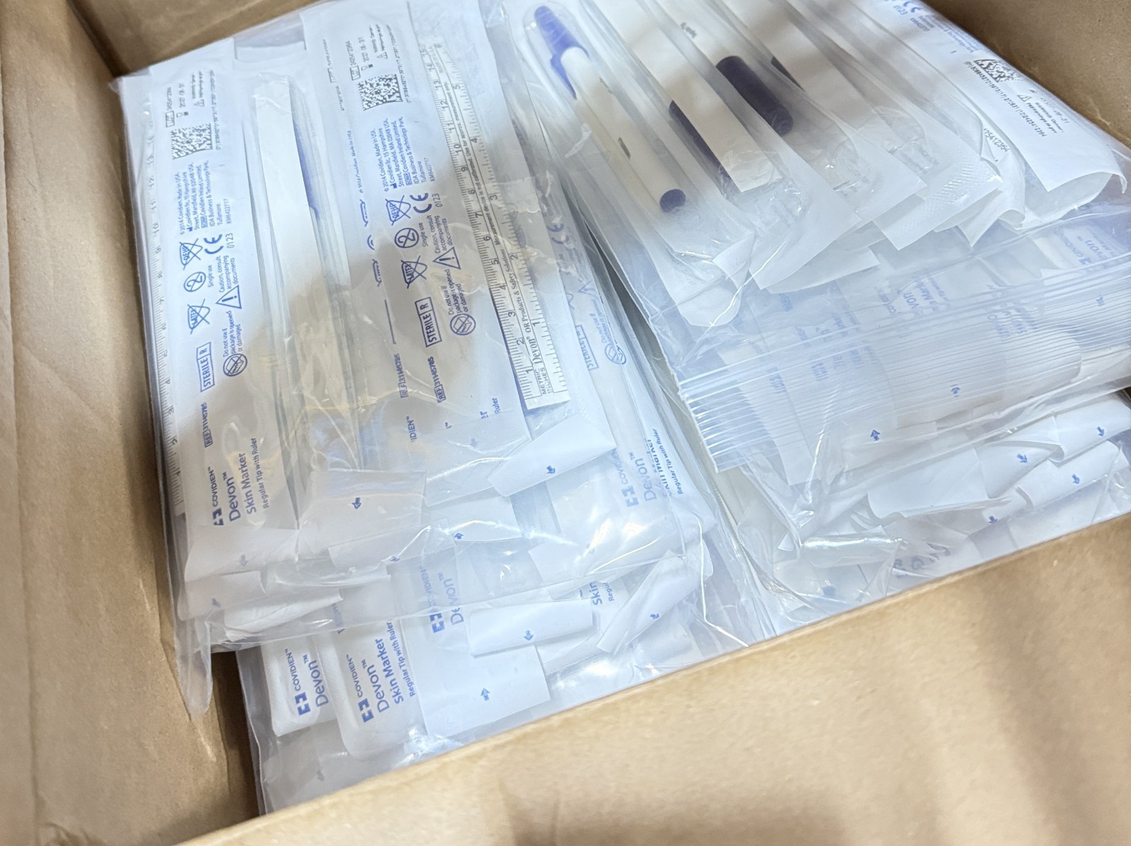 Lot of 80 Covidien 31145785 Devon Skin Marker Regular Tip with Ruler