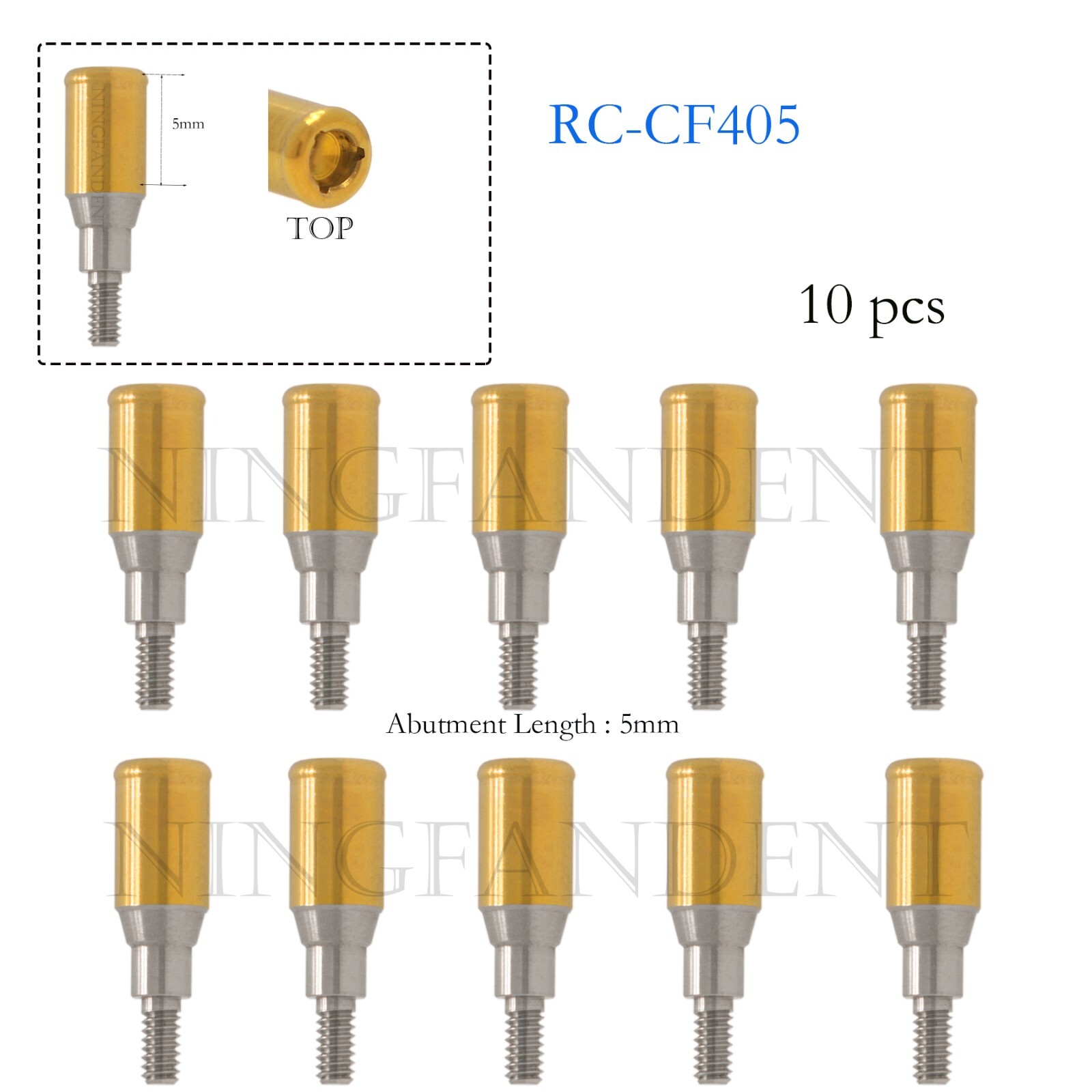 Straumann/ITI-Bone Level RC Dental Overdenture Locator Abutments for 5.0mm GH