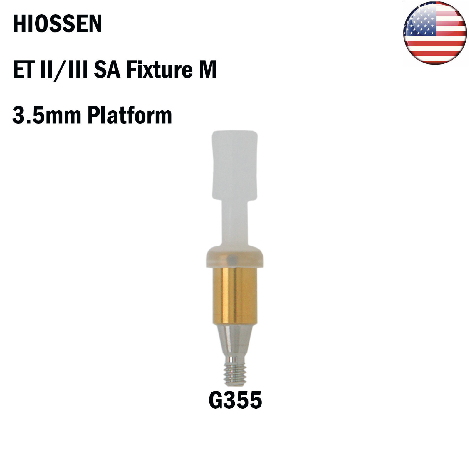 US Dental Hiossen Mini/Regular Attachment Abutment & Overdenture Male Caps Kits