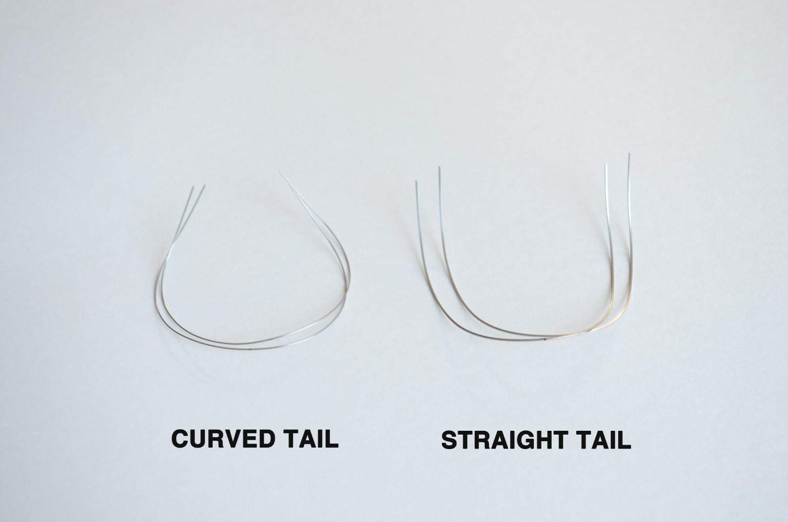 J&J Ortho™ Orthodontic NiTi Reverse Curve Arch Wire Round (2/pk) Straight Tail