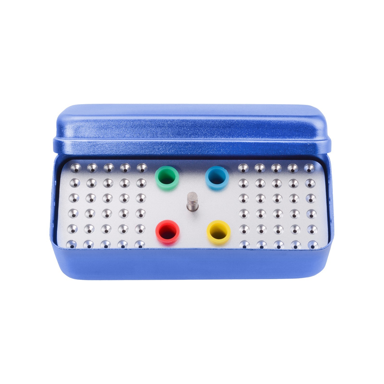 60 Holes Dental Root Canal Files Gutta Purcha Point Sterilization Box Holder USA